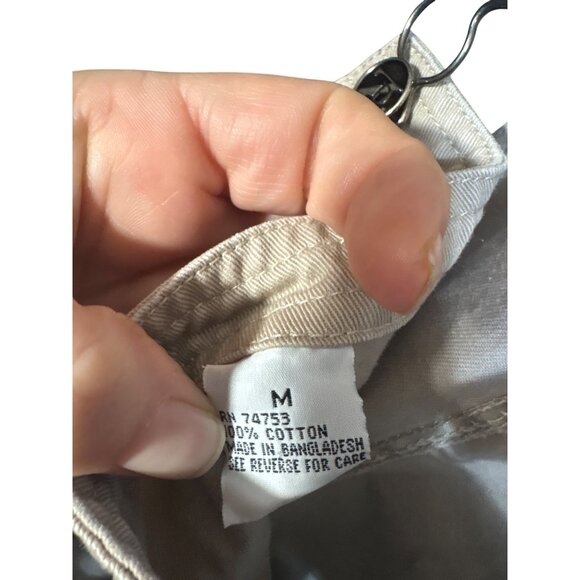 Y2K Zana Di Womens Beige Denim Overalls Size M - Picture 4 of 5